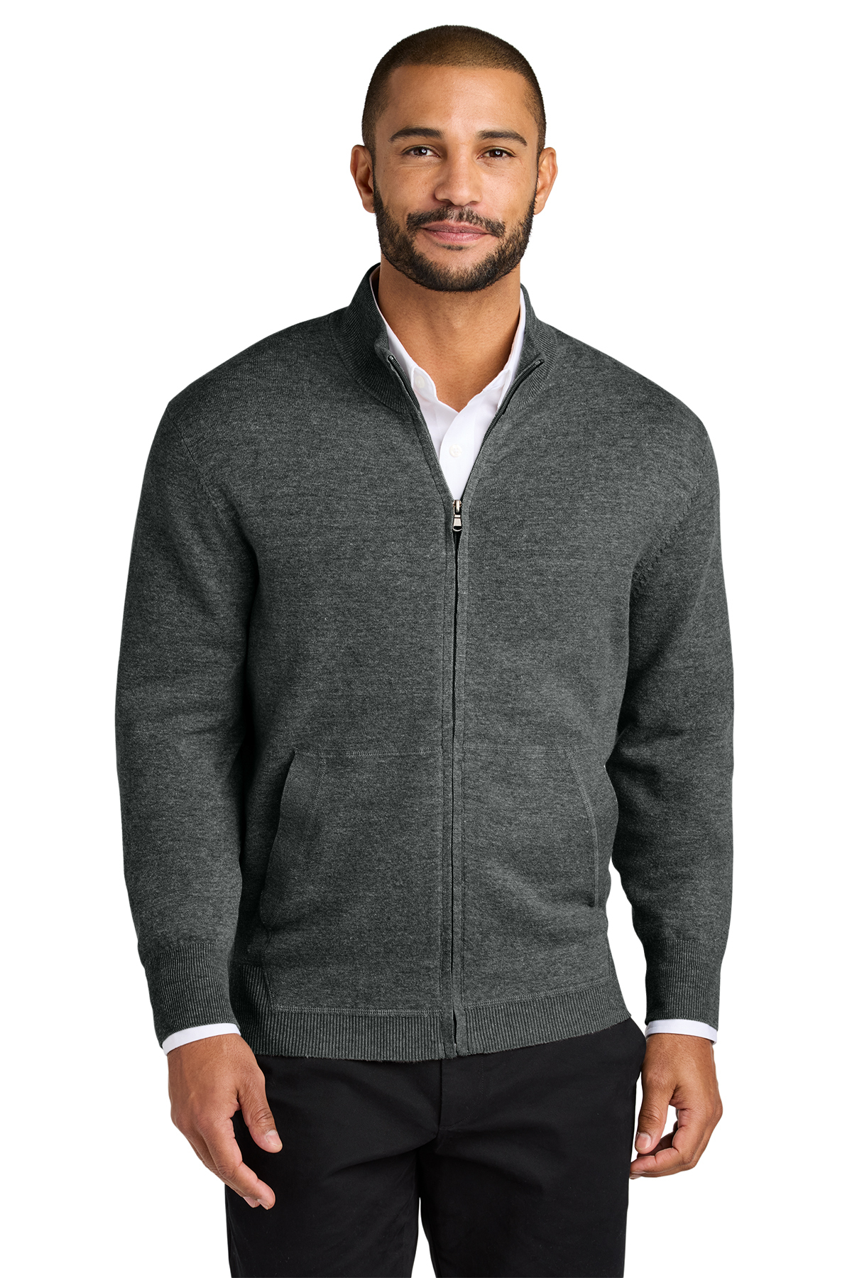 SW2901 Port Authority Suéter de fácil cuidado con zipper completo - Imagen 2