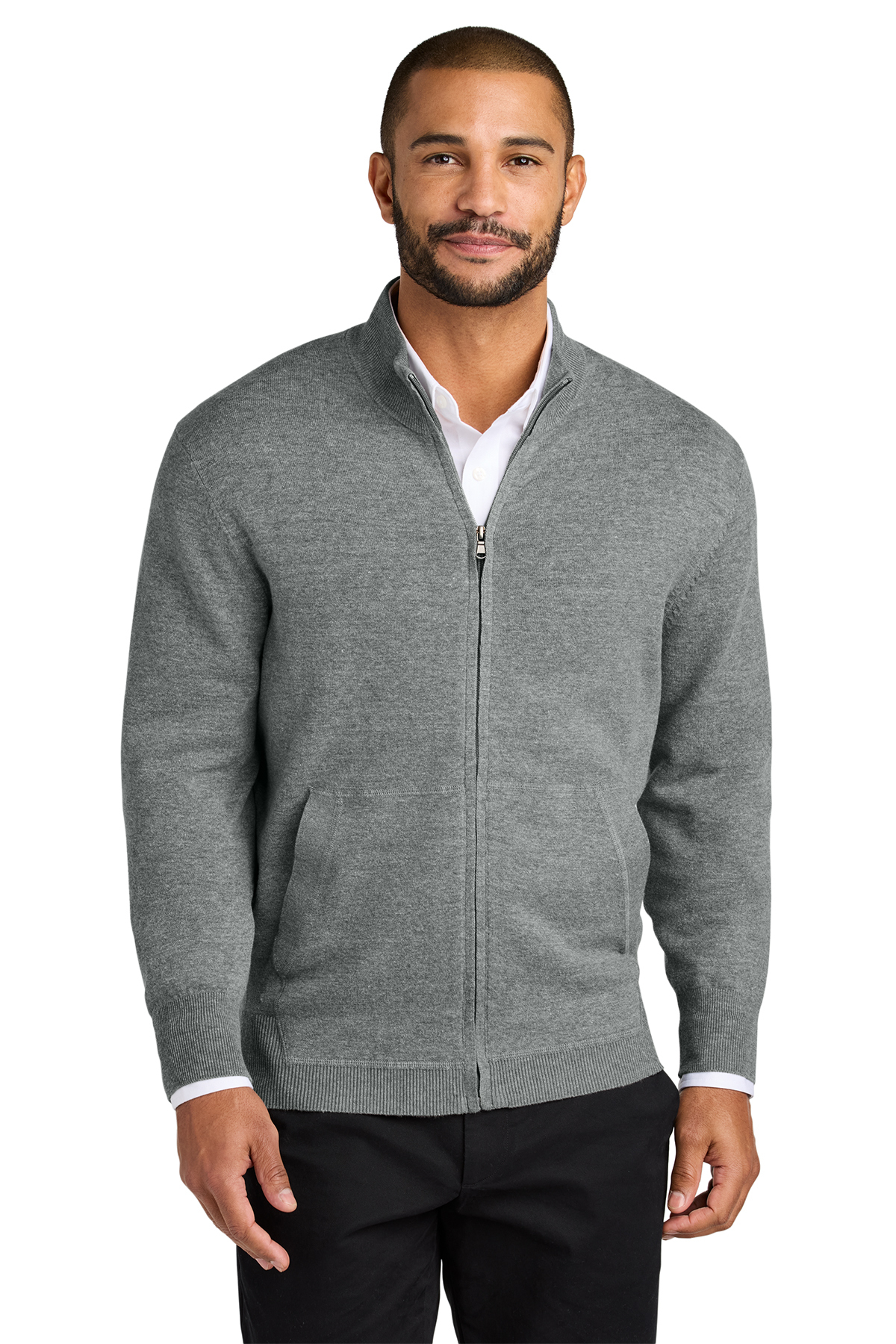 SW2901 Port Authority Suéter de fácil cuidado con zipper completo - Imagen 4