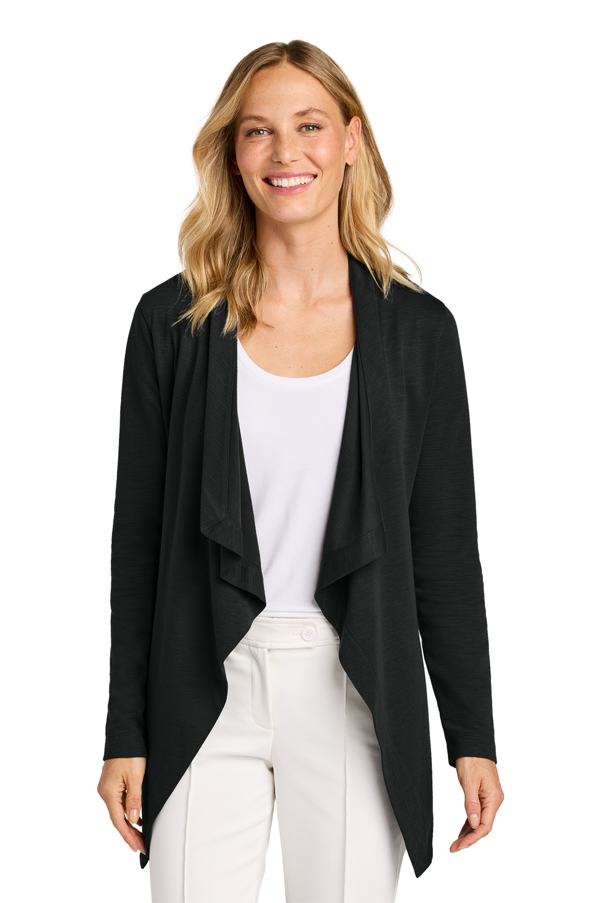 LK820 Port Authority Cárdigan abierto para mujer Breakwater - Imagen 2