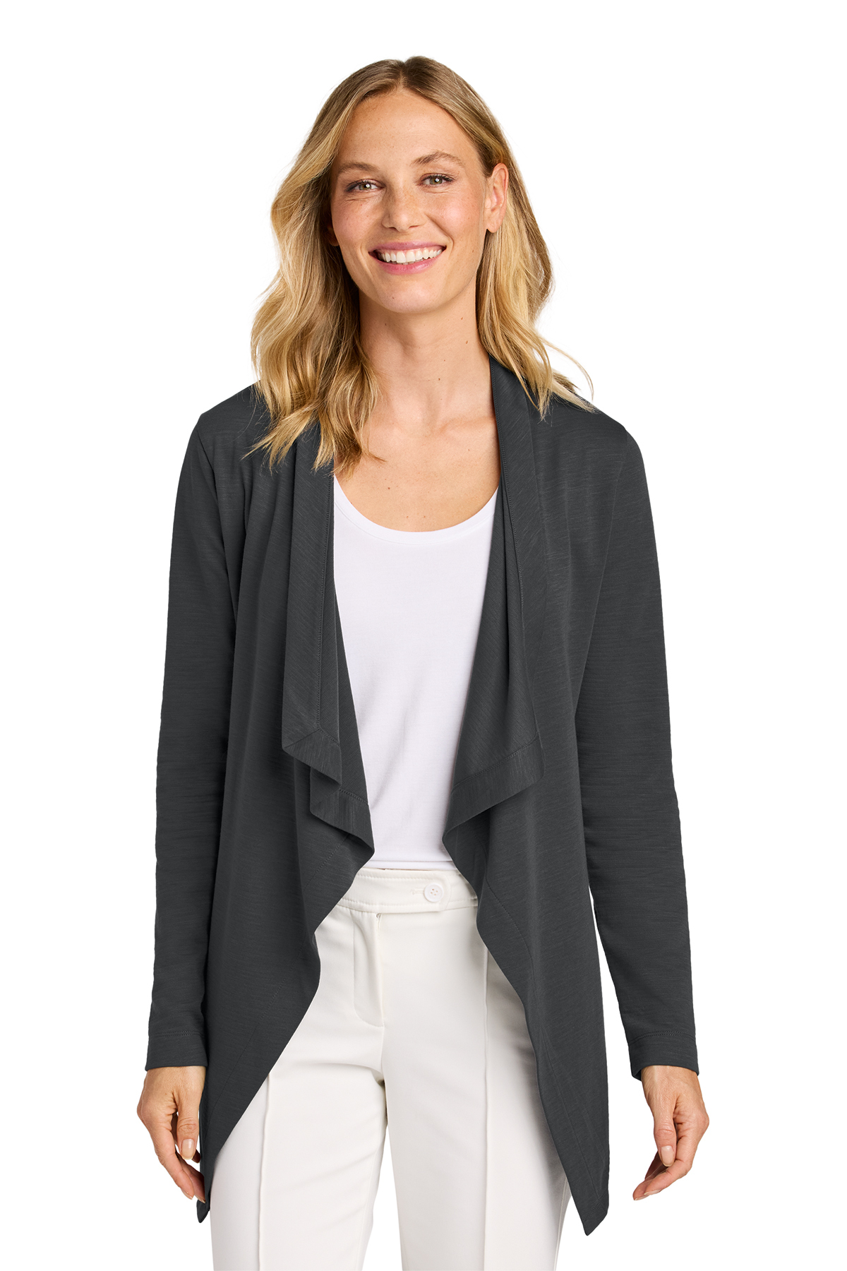 LK820 Port Authority Cárdigan abierto para mujer Breakwater - Imagen 4