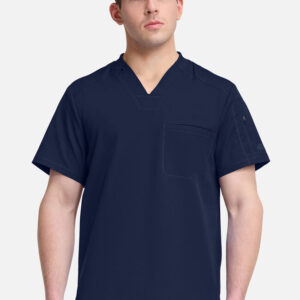 Dynamix by Dickies Men's V-Neck Solid Scrub Top DK610