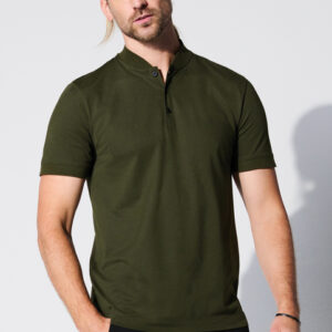 Camisa Hombre Mercer+Mettle Manga Corta Stretch Pique Henley MM1008