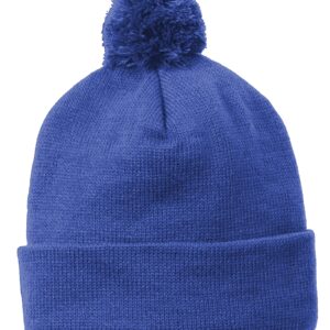 Beanie Sport-Tek® Solid Pom Pom Beanie STC37