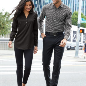 Camisa de Vestir  Hombre Port Authority Manga Larga City Stretch Tunic W680